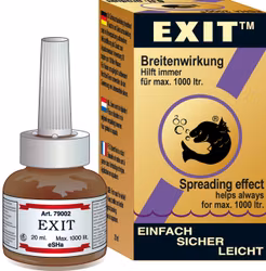 eSHa Exit Medicin 20ml – Akutmedicin mot vita prickar (Ichthyophthirius) och sammetssjuka (Oodinium)