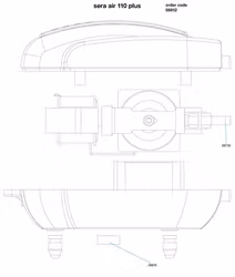 Sera Luftpump Air Plus 110