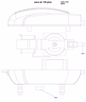 Sera Luftpump Air Plus 110