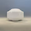 100 mm krage - Glaskupa opalvit 25 cm
