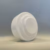 100 mm krage - Glaskupa opalvit 25 cm