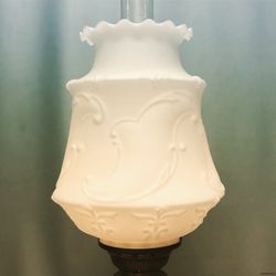 84 mm - Kupa 14''' opalvit matt medaljongmönster