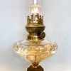 Klassisk bordsfotogenlampa på järnfot 14'''