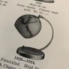 Halvklotkupa blank opalvit 12 cm (hål Ø 30 mm)