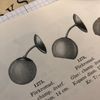Halvklotkupa blank opalvit 12 cm (hål Ø 30 mm)