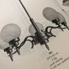 Halvklotkupa blank opalvit 20 cm (hål Ø 46 mm)