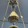 Stegkätting/Rullkedja till fotogenlampa - patinerad (för bl.a. hisslod)