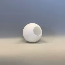 Klotkupa matt opalvit 12 cm (hål Ø 55 mm)