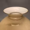 190 188 mm 19 cm lampskärm glas gul ljusgul benvit vanilj