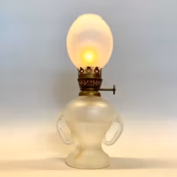 Frostad fotogenlampa med frostat glas 3'''