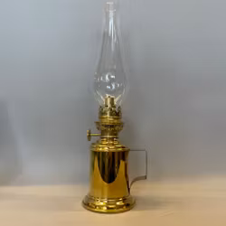 Grynet 6''' mässing fotogenlampa för bord/vägg