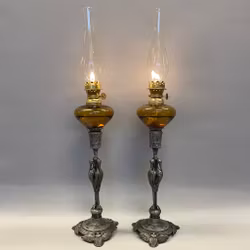 50 cm hög gracil fotogenlampa 5''' (finns ett par)