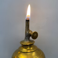 Antik Gardonlampa 29 cm i mässing