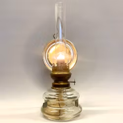 Väggfotogenlampa med rund reflektor 14'''