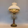 Klassisk bordsfotogenlampa med antik skärm 10'''