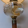 Klassisk bordsfotogenlampa med antik skärm 10'''