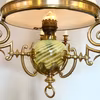 Otrolig mässingsfotogenlampa i uran med 9 ljus 20'''
