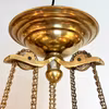Otrolig mässingsfotogenlampa i uran med 9 ljus 20'''
