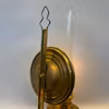 Väggfotogenlampa i mässing med rejäl reflektor 14'''