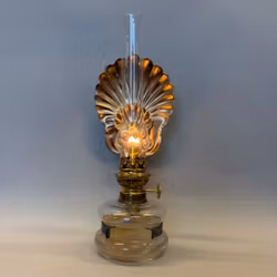 Väggfotogenlampa med snäckreflektor 6'''