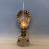 Väggfotogenlampa med snäckreflektor 6'''