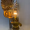 Väggfotogenlampa med snäckreflektor 6'''