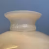 275 mm 27,5 cm vestaskärm lampskärm fotogenlampa 28 cm 280 mm gul ljusgul benvit vanilj