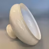 275 mm 27,5 cm vestaskärm lampskärm fotogenlampa 28 cm 280 mm gul ljusgul benvit vanilj