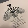Parasollformad skärm opalvit 12 cm (hål Ø 42 mm)