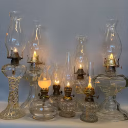 Glasfotogenlampa med Lotusbrännare