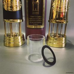 50x63 mm - lampglas cylinder till bl.a. gruvlykta mellan