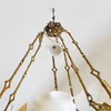 Sotskydd för fotogenlampa - Karlskrona Lampfabrik - hängande porslin Ø 80 mm