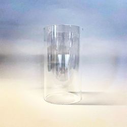 65x117 mm - lampglas cylinderform till tåglykta (ljusstake)