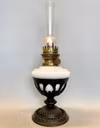 Bordsfotogenlampa i korgmodell på fot 14'''