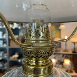 Skärmring med galleri till fotogenlampa mässing (Ø 32 mm - 155 mm) - Passar 10''' innerdel