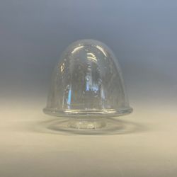 90 mm krage - Droppkupa glasklar 19 cm