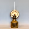 Väggfotogenlampa i mässing med reflektor 10'''