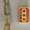 Äkta mässingskedja - större modell 20x47 mm