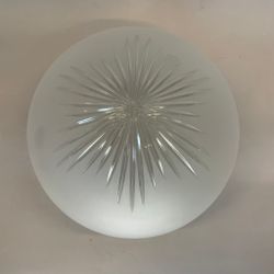 177 mm (180) - Ampelglas frostat med slipad stjärna (äldre)