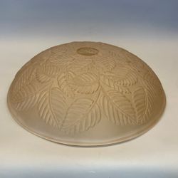 338 mm - Plafondglas aprikos/ljusbrun med hål Ø 41 mm (äldre)
