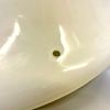 360 mm - Plafondglas marmorerat med tre hål för snörupphängning (äldre)
