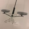 Skålskärm med guldkant 20 cm (hål Ø 42 mm)