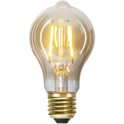 LED E27 bärnstensfärgad normalformad glödlampa 0,75 watt