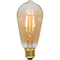 LED E27 bärnstensfärgad dekorativ glödlampa 0,75 watt