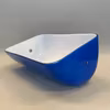 Extraglas blått 23 cm till bankirlampa (ny)