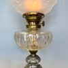 Klassisk fotogenlampa med frostad kupa 14'''
