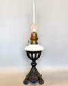 Korgfotogenlampa med svart fot 10'''
