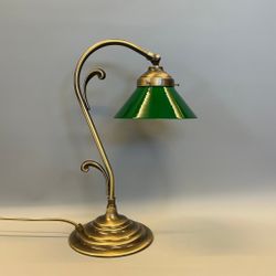 Jugendlampa skomakarskärm mörkgrön 15 cm