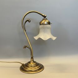 Jugendlampa tulpanskärm frostad 14 cm