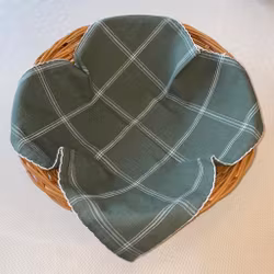 Brödduk grön/rutig